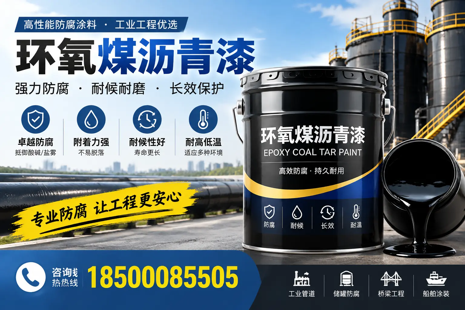 环氧煤沥青漆的施工方法与注意事项，确保在东方顺利完成